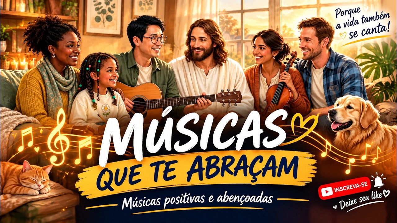 MÚSICAS QUE TE ABRAÇAM ❤️🎶 | Canções Positivas e Abençoadas para Acalmar a Alma e Renovar a Fé