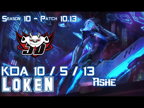 JDG LokeN ASHE vs SENNA ADC - Patch 10.13 KR Ranked