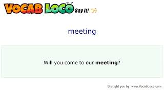 Video thumbnail for meeting