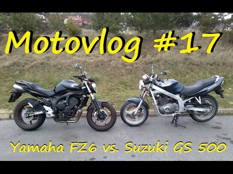 Český Motovlog #17 - ,,Vyjížďka s fanouškem / nekonečné bloudění /Suzuki GS 500 vs. Yamaha FZ6