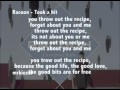 Racoon   Took a hit album version + lyrics
