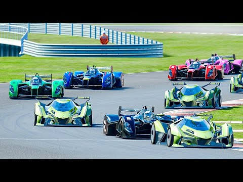 Lamborghini V12 Vision GT vs Red Bull X2010 BATTLE at Silverstone GP