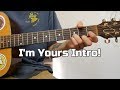 I'm Yours- Intro (guitar lesson)