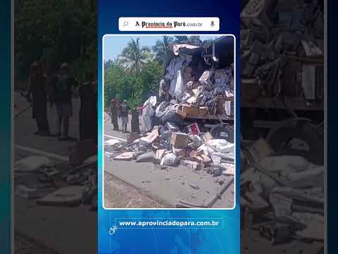 Acidente na BR-101 deixa um morto e gera tentativa de saque no Espírito Santo