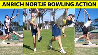 Delhi Capitals Bowler Anrich Nortje bowling Action in slow motion | Fastest Bowling | IPL 2021 |