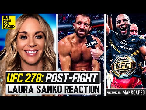 UFC 278 REACTION: Leon Edwards INSANE Head KICK KO! Luke Rockhold EMOTIONAL Retirement (Laura Sanko)