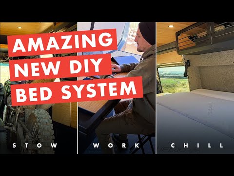 New Vanlife DIY Bed System. Nomad Modular Murphy Bed System.