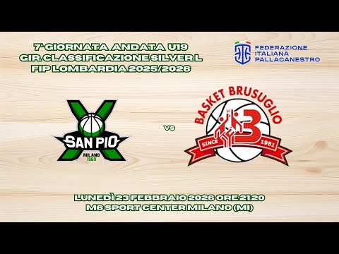 Velasca San Pio X Milano vs Basket Brusuglio