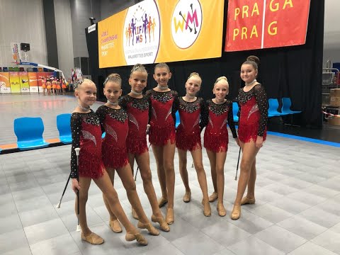 MICHELLE Karviná - miniformace baton kadetky - Mistryně Evropy a ČR, Vícemistryně Světa 2019