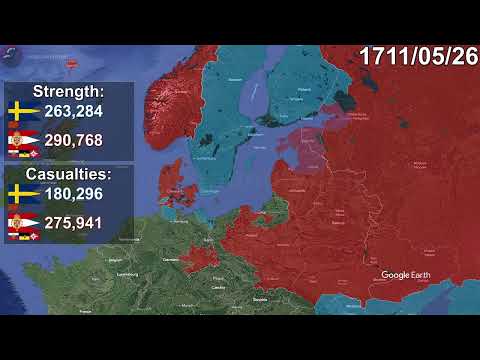 The Great Northern War using Google Earth