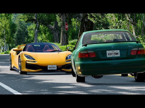 Realistic Car Crashes #5 - BeamNG Drive
