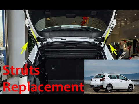 Peugeot 3008 back door struts replacement