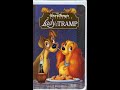 Opening Closing To Lady And The Tramp 1998 VHS
