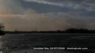 preview picture of video 'Boulder Fire started near Niwot, 01/07/2009, Clip 01'