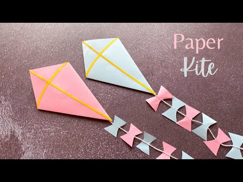 DIY Paper Kite | How to make a Kite | #kitemaking | Makar Sankranti Kite Craft Idea