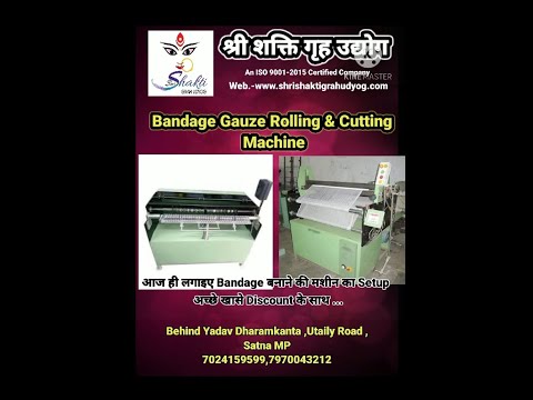Semi Automatic Single Blade Bandage Cutting Machine