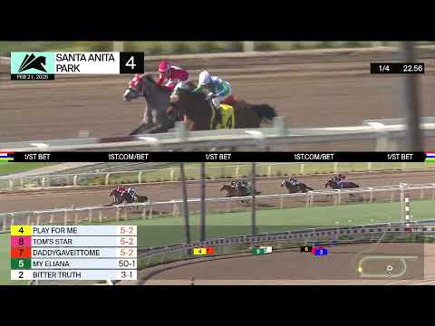 Tom’s Star wins Race 4 on Saturday, February 21 at Santa Anita Park