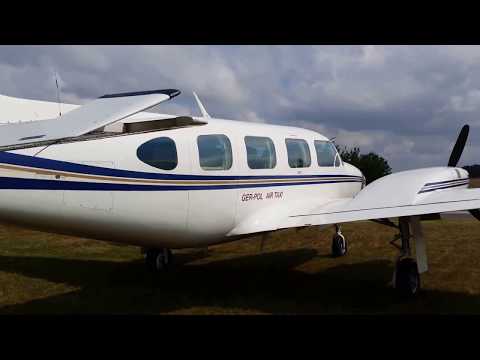 Ger-Pol Air Taxi Piper PA 31-310 Navajo C at Gießen-Lützellinden Airfield