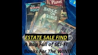 Estate Sale Haul Of Science Fiction Books To Flip On eBay!