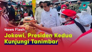 Tak Dikunjungi Selama 64 Tahun, Ribuan Warga Tanimbar Antusias Sambut Jokowi