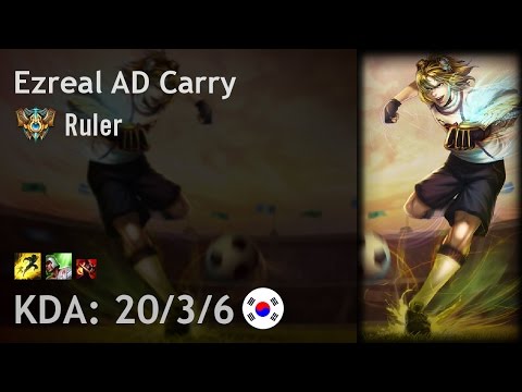 Ezreal AD Carry vs Varus - Ruler - KR Challenger Patch 7.5