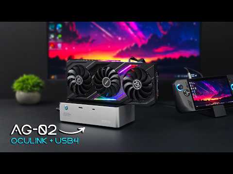 AOOSTAR AG02 EGPU Dock Hands On Testing! USB4 OCuLink & 400W PSU
