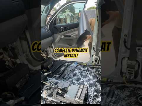 Sound deadening the floor & roof on my #Tacoma! #Dynamat #Dynaliner #sounddeadening #soundproof
