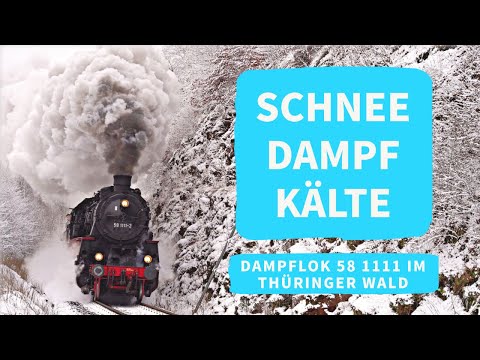 Beautiful symphony of 3 cylinders | Steam locomotive 58 1111 inspires in the Thuringian Forest