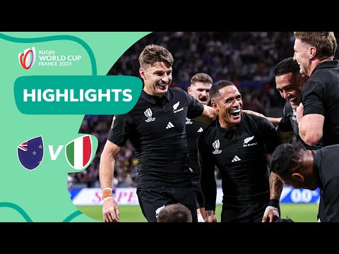 Smith hat-trick in 14-try blitz | New Zealand v Italy | Rugby World Cup 2023 Highlights