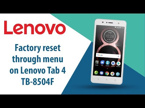 How to Factory Reset through menu on Lenovo Tab 4 TB-8504F?