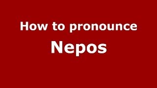 How to pronounce Nepos