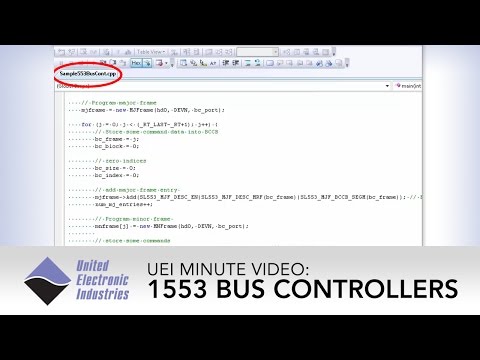 1553 Bus Controllers | UEI Minute Video