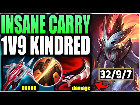 Duskblade Kindred Is An INSANE 1v9 Carry God! 90000 Damage Kindred Hard Carry! - League of Legends
