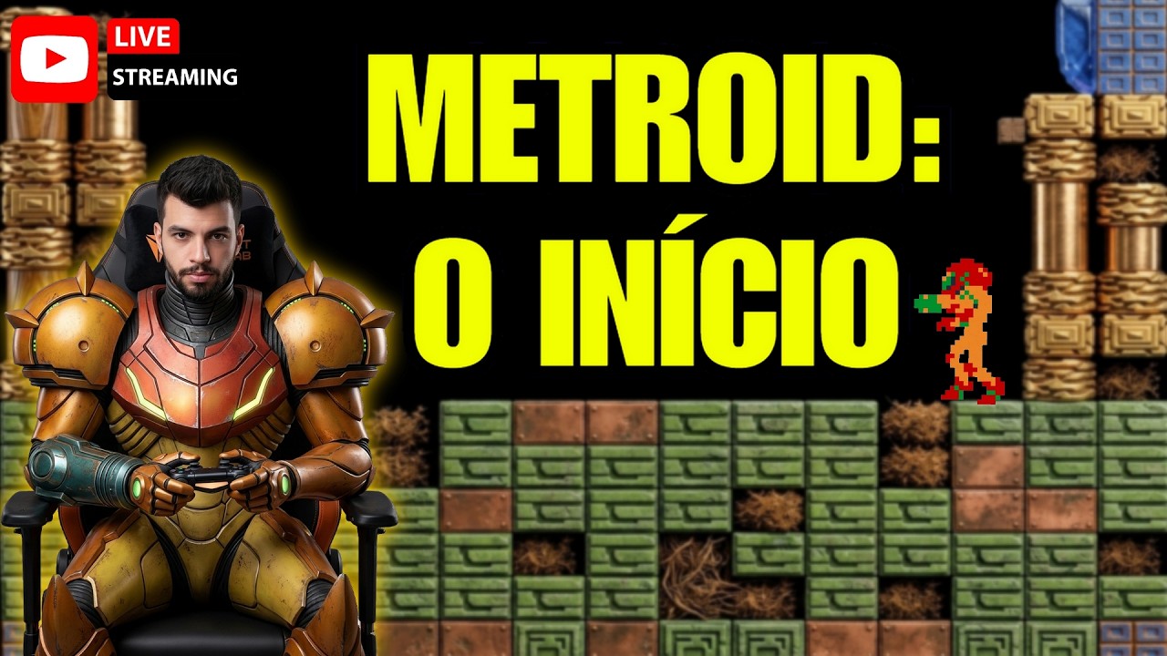 👩‍🚀 VOLTEI PARA ZEBES! Metroid (NES) Original: O Início de Tudo! [LIVE]