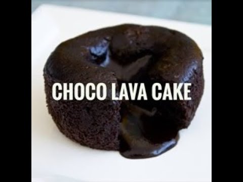 Choco Lava Cake Recipe in Pressure Cooker | Eggless choco lava cake