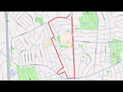 2025-11-27 Walk - Stoneham, MA - Main St, Elm St, Oak St, Royal St, Unicorn Ave, Bonad Rd, North St