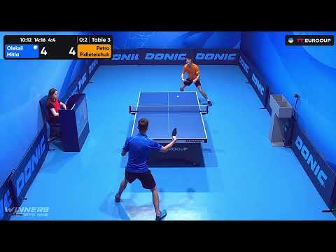 18:00 Oleksii Mitla - Petro Pidleteichuk 31.08.2023 TT Euro.Cup  Ukraine Master. TABLE 3