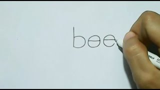 How to turn Word bee into a Cartoon Bee. | Wordtoon