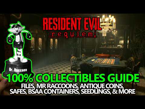 Resident Evil 9 Requiem - 100% Collectibles Guide (Files, Mr Raccoon, Safes, Containers, etc)