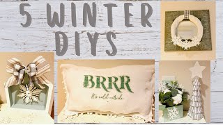 *NEW* 5 EASY WINTER DIYS | 5 UNDER 5 CHALLENGE