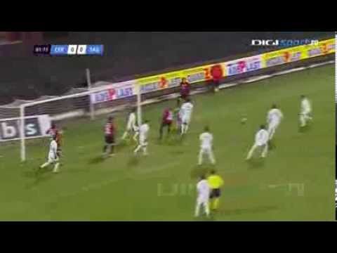 Damjan Dokovic 50 yard goal for CFR Cluj seconds after a teammate's epic two yard miss