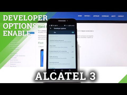 How to Enable Developer Options in ALCATEL A3 - OEM Unlock / USB Debugging