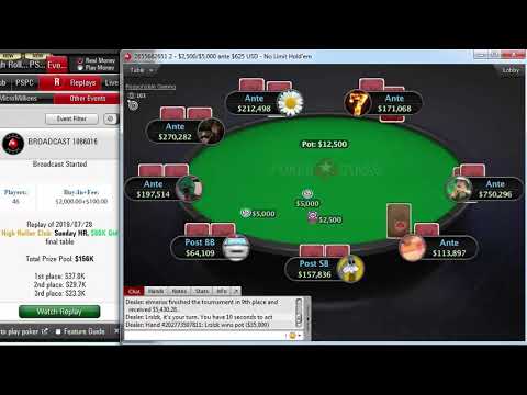 Replay |"pads1161" Final table PokerStars High Roller Club: $2,100 Sunday HR, $85K Gtd Jul 28, 2019