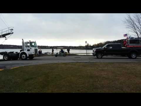 Boat Hauling a Heavy Schooner 1/3