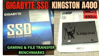 Gigabyte SSD vs Kingston SSD (A400)