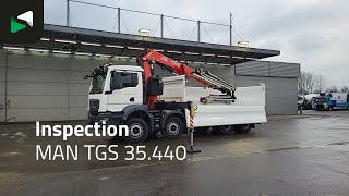 Camion-benne MAN TGS 35.440 8X4 NEW! FASSI F365RA.2.26 E-Dynamic Crane + Jib 5m3 neuf | Image 4 - Autoline