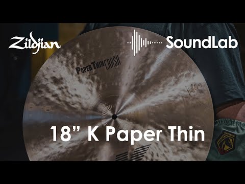 Zildjian 18" K Paper Thin Crash Cymbal - K2818 image 6