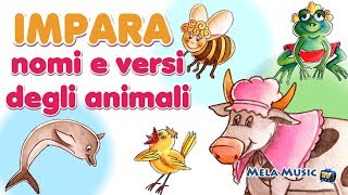 Impara i nomi e i versi degli animali - Canzoni per bambini di Mela Music @MelaMusicTV