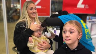our baby gets her ears pierced for first time!