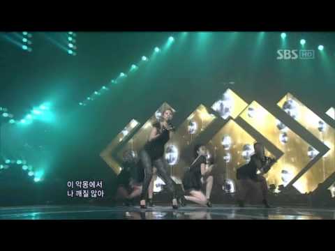 An Jin Kyoung - Love is pitiful @ SBS Inkigayo Popular song 100829